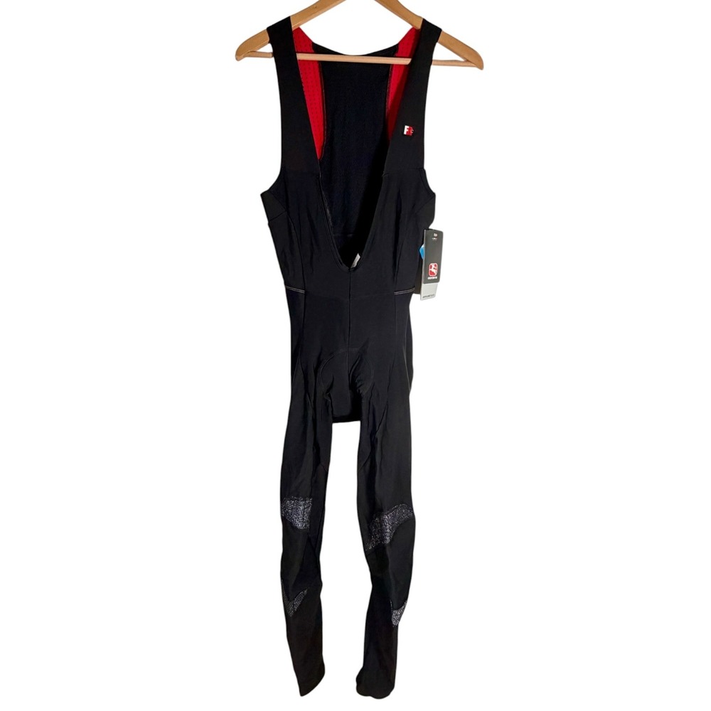 NEW Giordana Men's FRC Pro Cycling Bodyclone Bib Tights With Pad Black 2XL